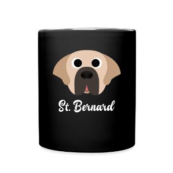 St. Bernard - Saint Bernard - Full Colour Mug - black - Front