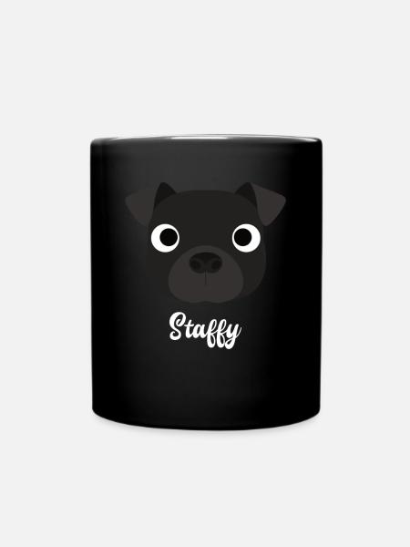 Staffy - Staffordshire Bull Terrier - Mug uni - noir