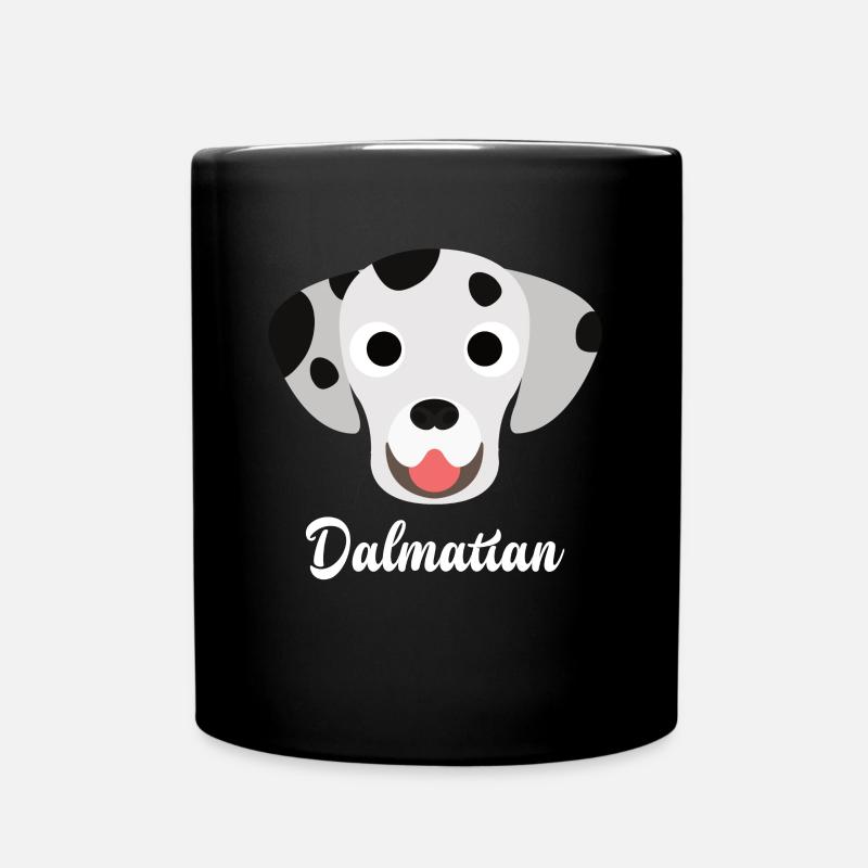 Dalmatiner - Tasse einfarbig - Schwarz