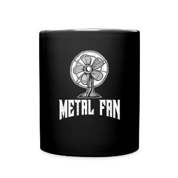 Metal Ventilateur De Rock and Roll Musique Cadeau - Mug uni - noir - Devant
