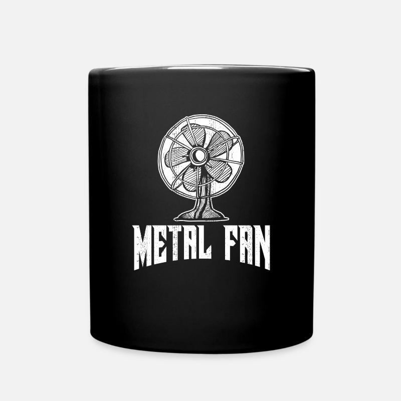 Metal Fan Ventilator Rock and Roll Musik Geschenk - Tasse einfarbig - Schwarz