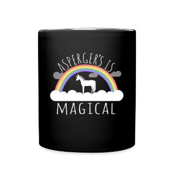 Le syndrome d'Asperger est magique. - Mug uni - noir - Devant