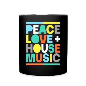 HOUSE MUSIC SHIRT - Tasse einfarbig - Schwarz - Vorne