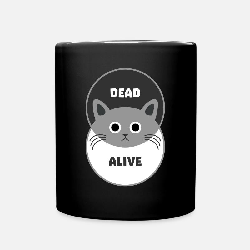 Schrödingers Katze - Tasse einfarbig - Schwarz