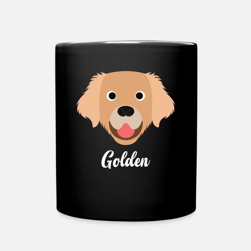 Golden - Golden Retriever - Mug uni - noir