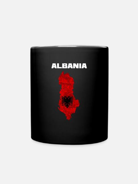 Albanien - Tasse einfarbig - Schwarz
