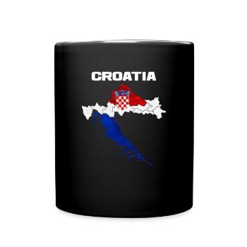 Croatia - Full Colour Mug - black - Front