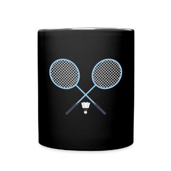 Badminton badminton Badminton rackets - Full Colour Mug - black - Front