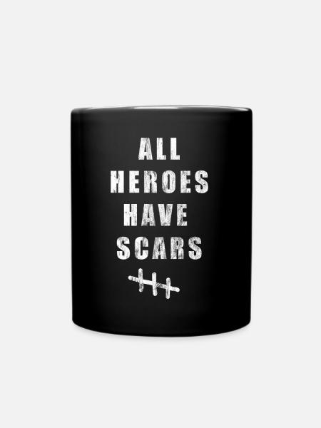 Un cadeau à l'hôpital pour tous les héros - Mug uni - noir