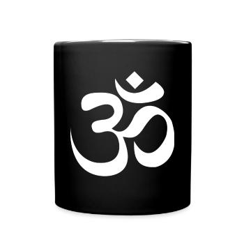 AUM / OM Bouddhisme - Mug uni - noir - Devant