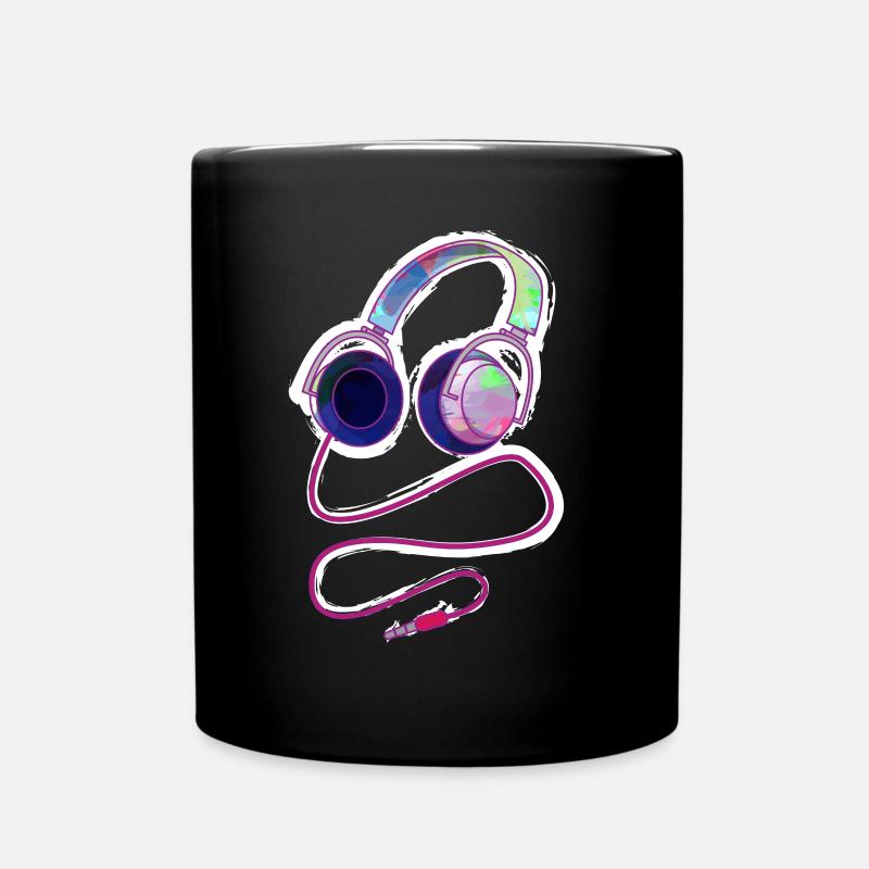 casque - Mug uni - noir