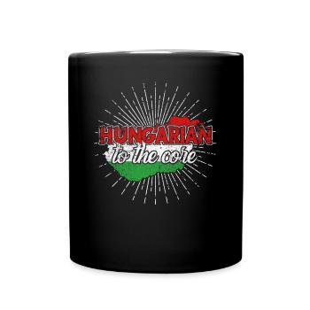 Ungarn Stolz ungarische Flagge Geschenk - Tasse einfarbig - Schwarz - Vorne