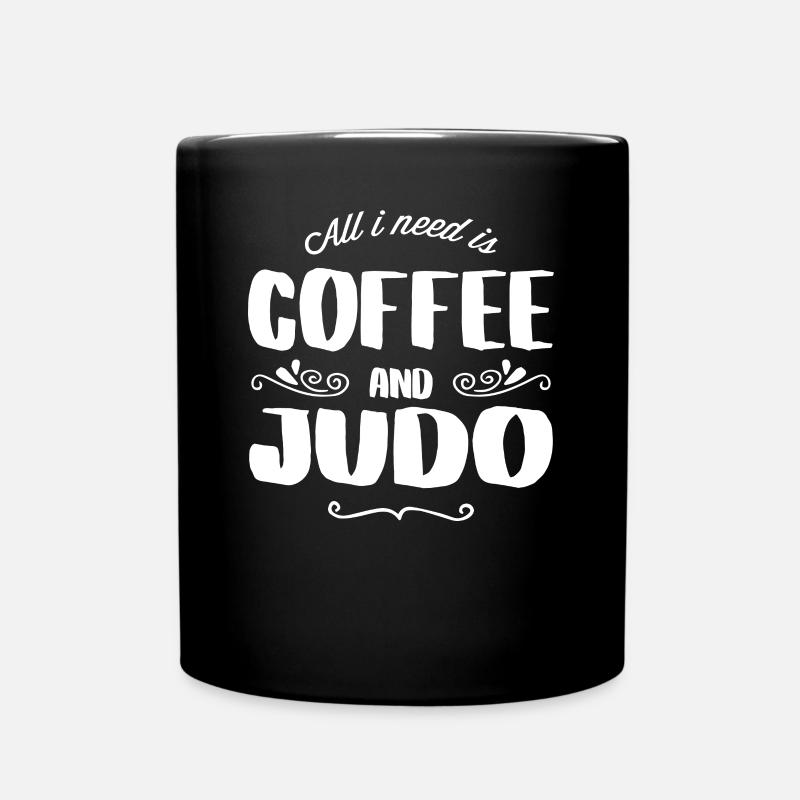Judo & Coffee - Full Colour Mug - black