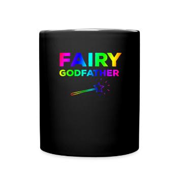 Feenhafter Pate - Tasse einfarbig - Schwarz - Vorne