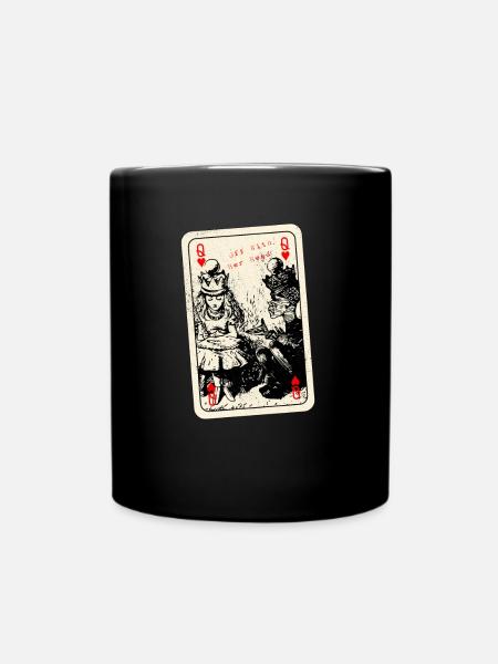 Reine des cœurs - Alice au pays des merveilles - De l'autre côté du miroir - Mug uni - noir