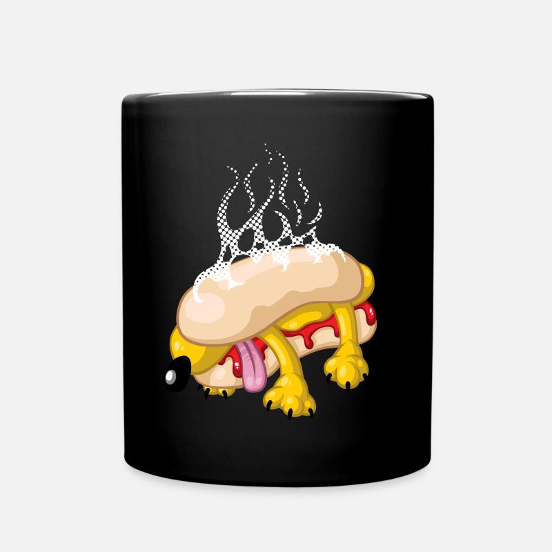 Hot dog - Full Colour Mug - black