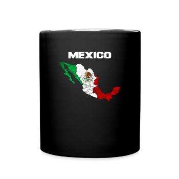 Mexiko - Tasse einfarbig - Schwarz - Vorne