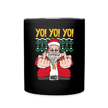 Père Noël Père Noël - Mug uni - noir - Devant