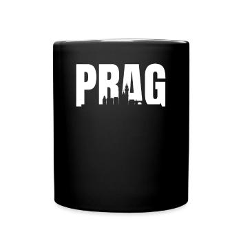 Prag - Tasse einfarbig - Schwarz - Vorne