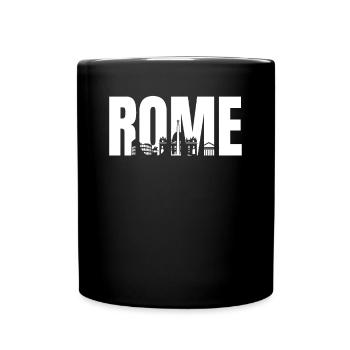 Rom - Tasse einfarbig - Schwarz - Vorne