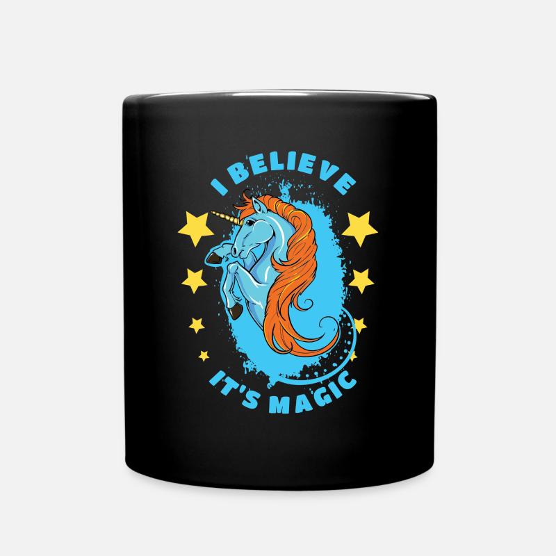 I think it's magical unicorn - Full Colour Mug - black