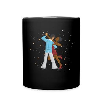 Paartanz Salsa Bachata - Tasse einfarbig - Schwarz - Vorne
