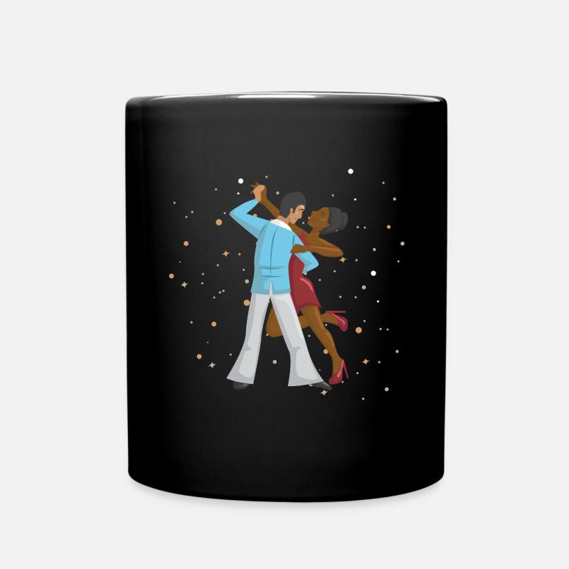 Paartanz Salsa Bachata - Tasse einfarbig - Schwarz