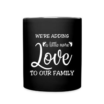 ajouter famille d'amour 1 - Mug uni - noir - Devant