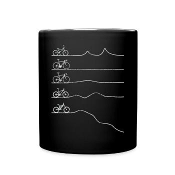 Biker - Tasse einfarbig - Schwarz - Vorne