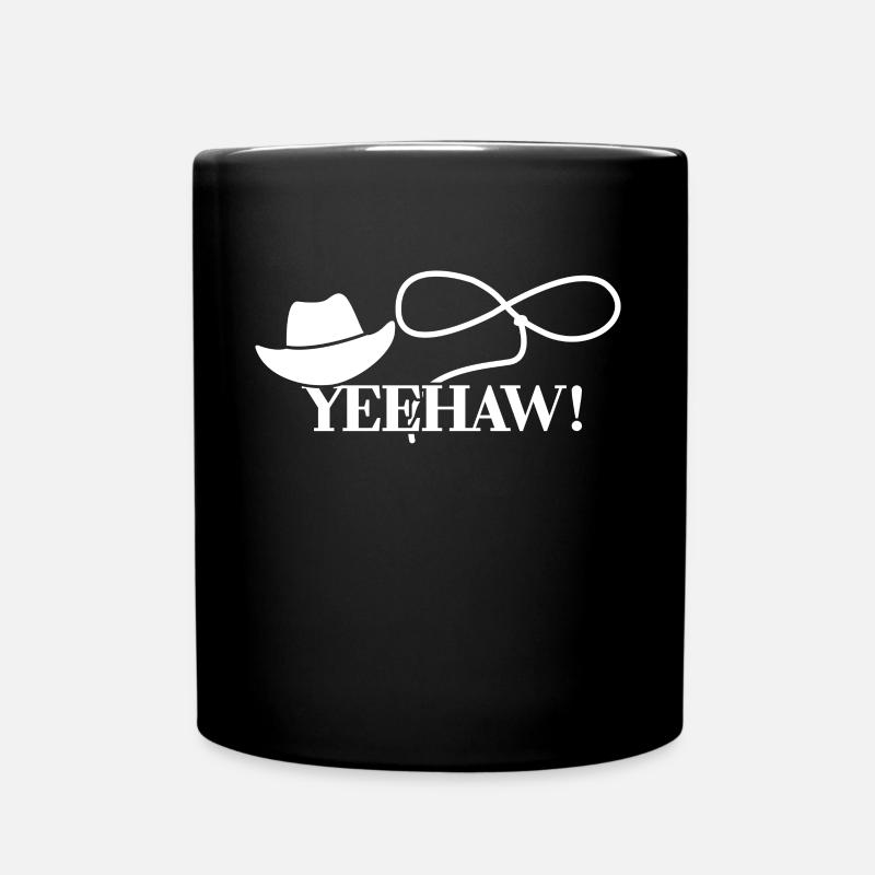 Cowboy Pferd Lasso Wilder Westen - Tasse einfarbig - Schwarz