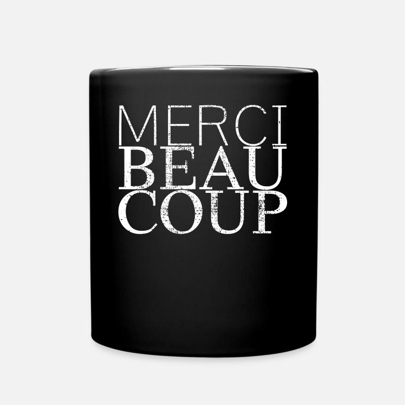 Merci Beaucoup - Mug uni - noir