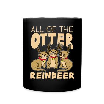 Otter - Tasse einfarbig - Schwarz - Vorne