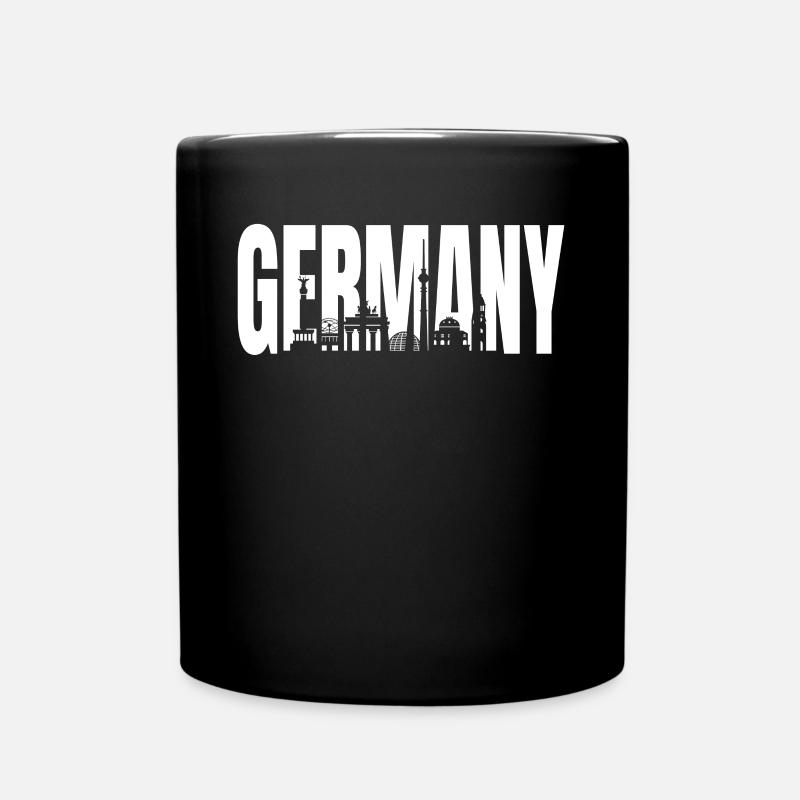 Deutschland - Tasse einfarbig - Schwarz