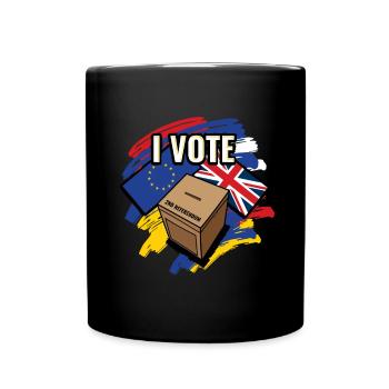 Lustiges Brexit-Geschenk für Britains EU-Referendum - Tasse einfarbig - Schwarz - Vorne