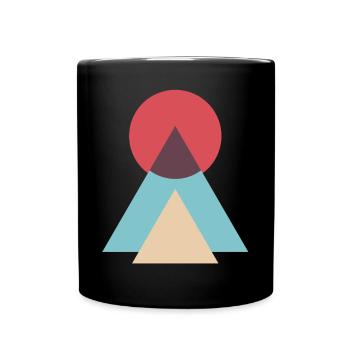 Natur - Tasse einfarbig - Schwarz - Vorne