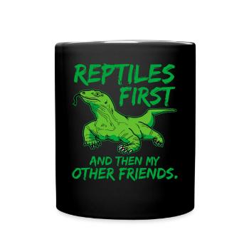 reptiles - Mug uni - noir - Devant