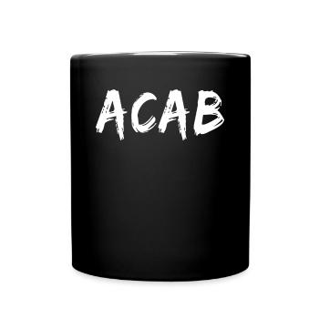 A.C.A.B. ACAB Design T-Shirt All Cops - Tasse einfarbig - Schwarz - Vorne