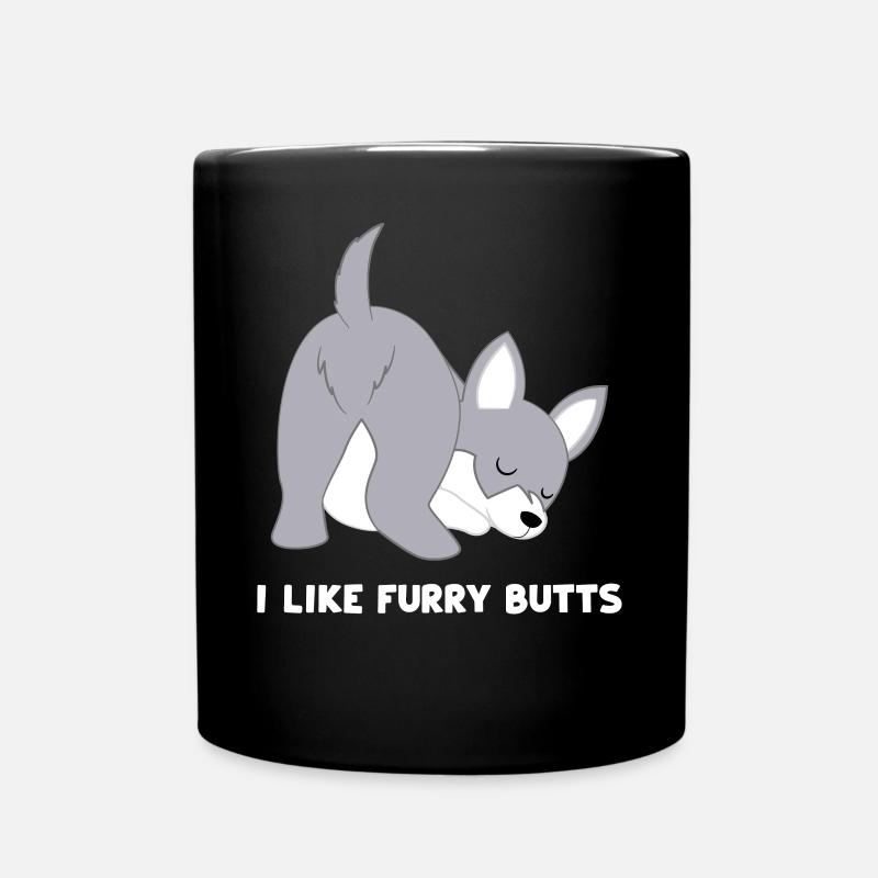 Husky - Funny - Husky - Siberian Husky - Full Colour Mug - black