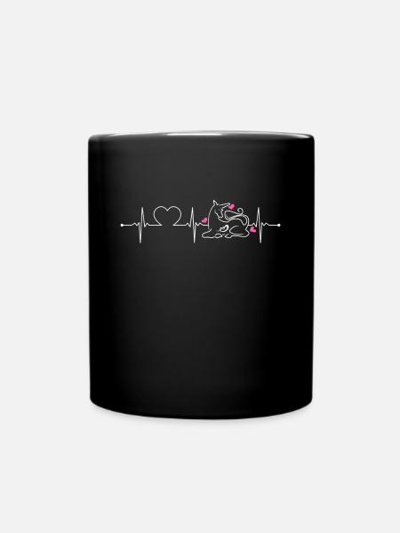 Einhorn - Tasse einfarbig - Schwarz