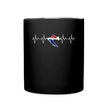 Croatia - Full Colour Mug - black - Front