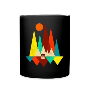 Brown Bear Polar Bear Black Bear Mountains Mountains Gift - Full Colour Mug - black - Front
