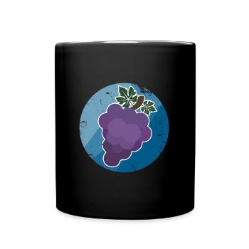 Cadeau raisins noel enfants - Mug uni - noir - Devant