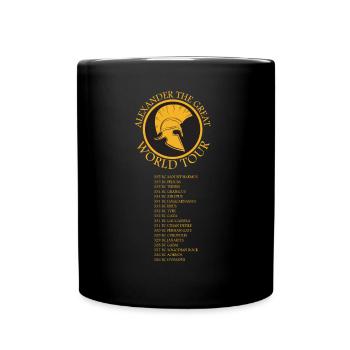 Ancient History - Alexander The Great World Tour - Full Colour Mug - black - Front