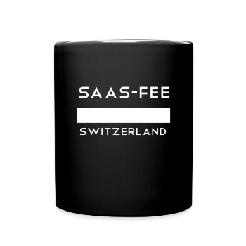 Saas-Fee Switzerland T-Shirt Saas Fee - Full Colour Mug - black - Front