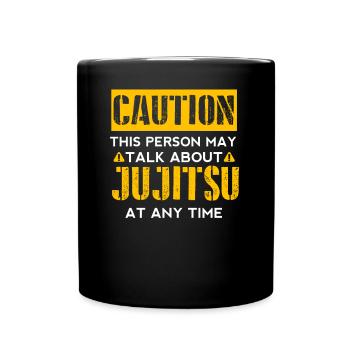 CAUTION - Jujitsu fan - Full Colour Mug - black - Front