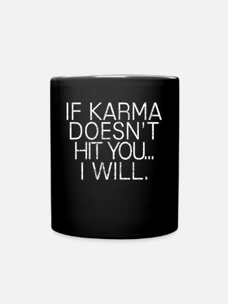 karma - Mug uni - noir