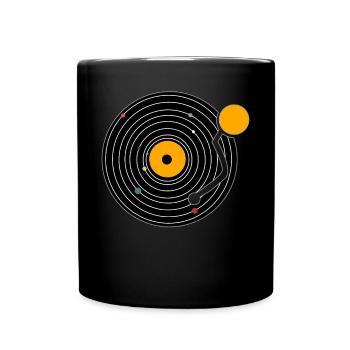 vinyl record - Full Colour Mug - black - Front