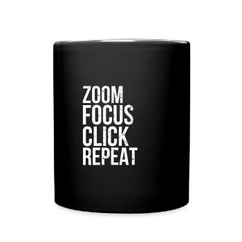 Zoom Focus Cliquez I Focus Cliquez Photographie Photographie - Mug uni - noir - Devant