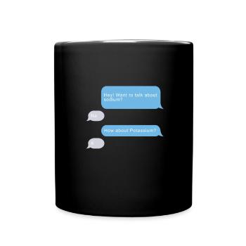 Science Shirt - Naturwissenschaften - Tasse einfarbig - Schwarz - Vorne