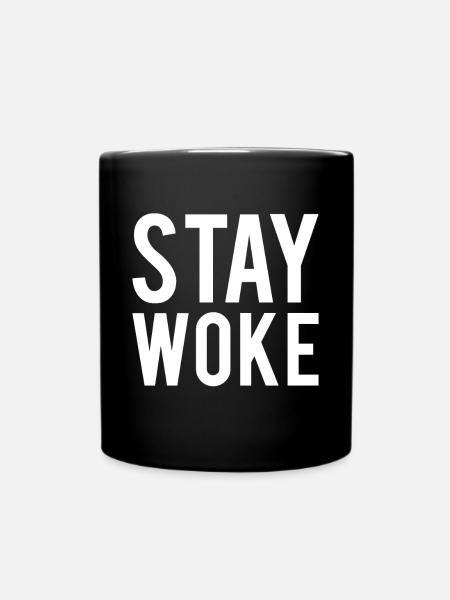 Anti- wach bleiben - Tasse einfarbig - Schwarz